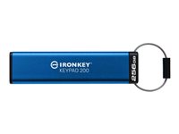 Kingston Technology IronKey Keypad 200 lecteur USB flash 256 Go USB Type-A 3.2 Gen 1 (3.1 Gen 1) Bleu Kingston Technology IronKey Keypad 200 lecteur USB flash 256 Go USB Type-A 3.2 Gen 1 (3.1 Gen 1) Bleu