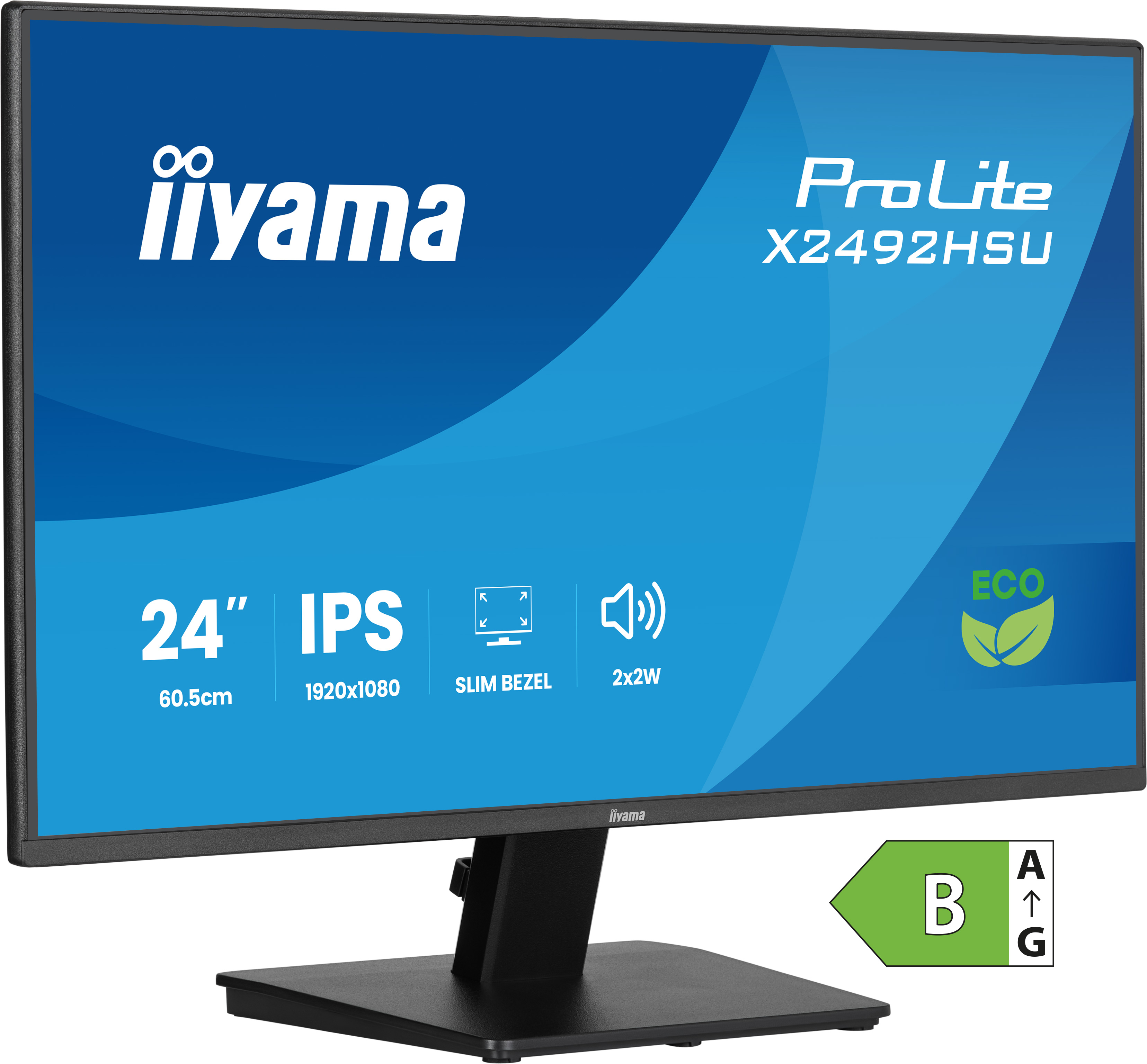 iiyama ProLite X2492HSU-B1 écran plat de PC 61 cm (24") 1920 x 1080 pixels Full HD LED Noir