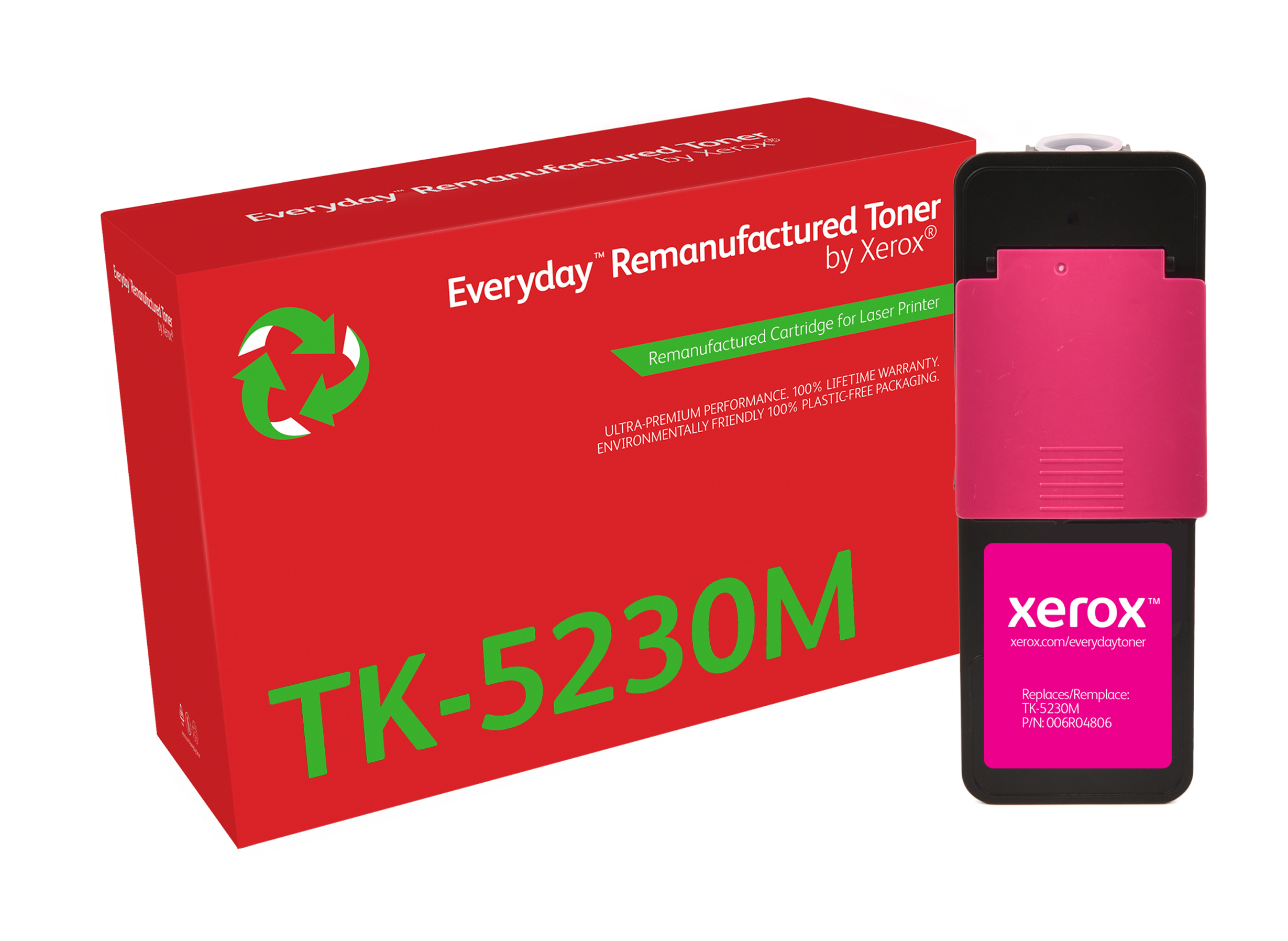 Remanufacturé Everyday Toner remanufacturé Magenta Everyday™ de Xerox compatible avec Kyocera TK-5230M, Capacité standard Remanufacturé Everyday Toner remanufacturé Magenta Everyday™ de Xerox compatible avec Kyocera TK-5230M, Capacité standard