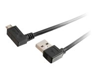 C2G USB 2.0 A Right Angle to Micro-USB B Right Angle Cable