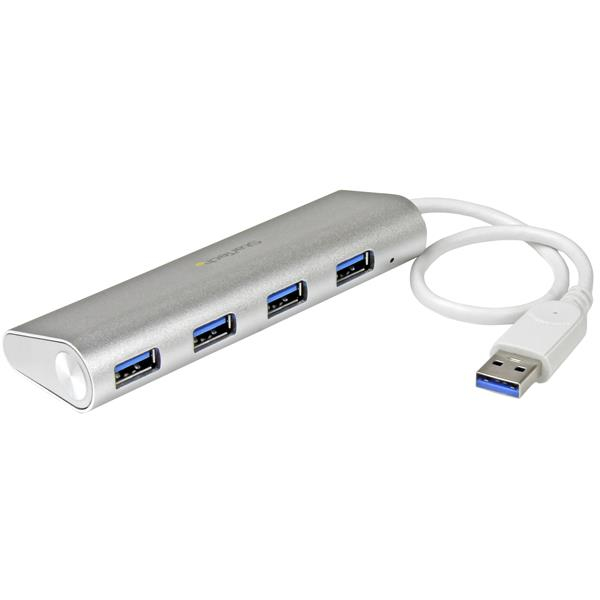 StarTech.com Hub USB 3.0 compact à 4 ports avec câble intégré StarTech.com Hub USB 3.0 compact à 4 ports avec câble intégré