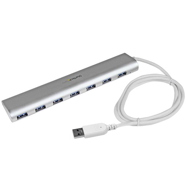 StarTech.com Hub USB 3.0 compact à 7 ports avec câble intégré StarTech.com Hub USB 3.0 compact à 7 ports avec câble intégré