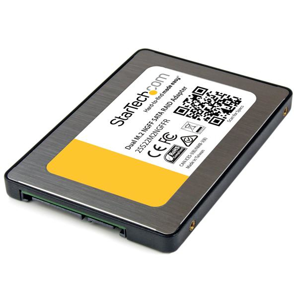 StarTech.com Adaptateur 2x SSD M.2 vers SATA 2,5" avec RAID StarTech.com Adaptateur 2x SSD M.2 vers SATA 2,5" avec RAID
