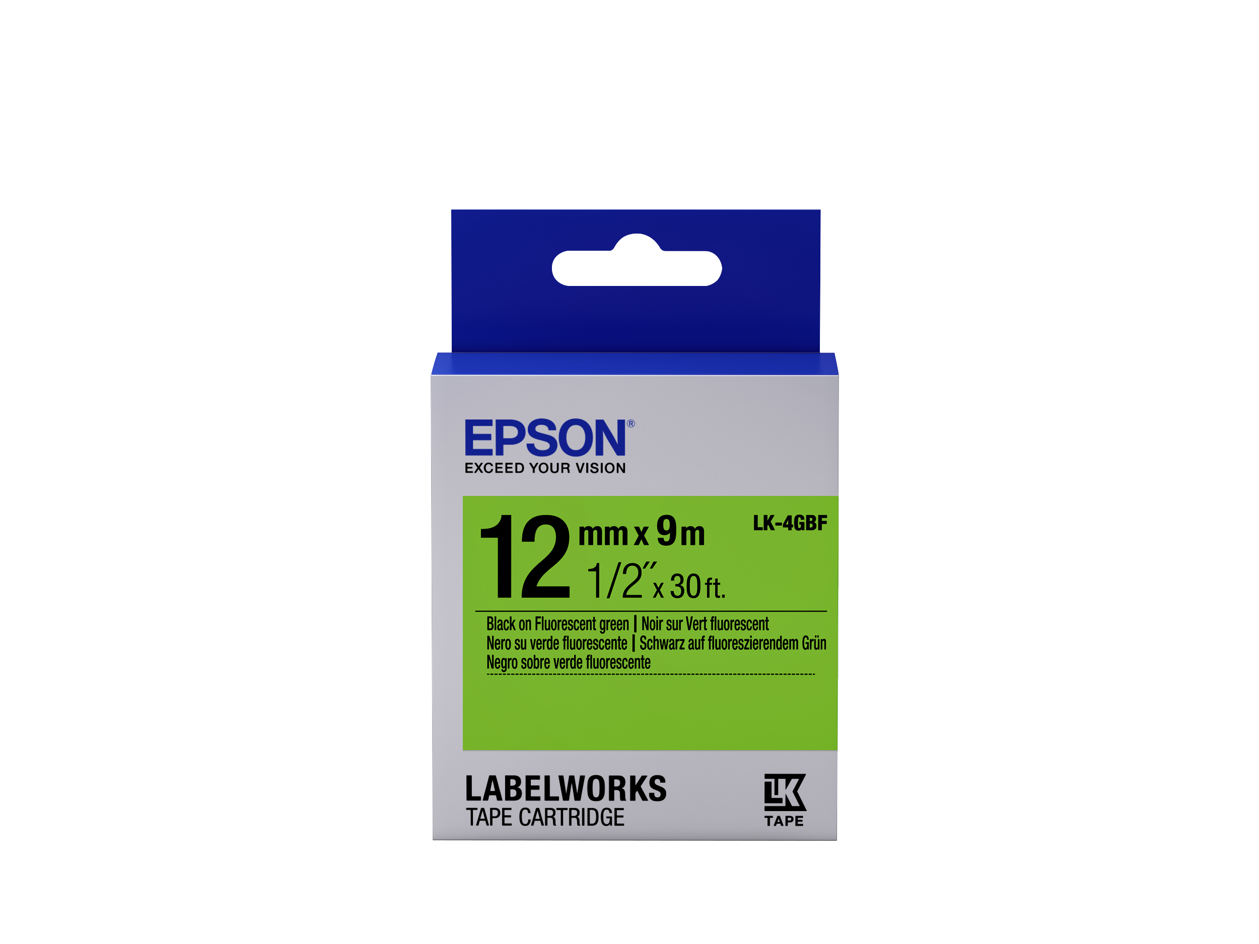 Tape - LK4GBF Fluor Blk/ Tape - LK4GBF Fluor Blk/