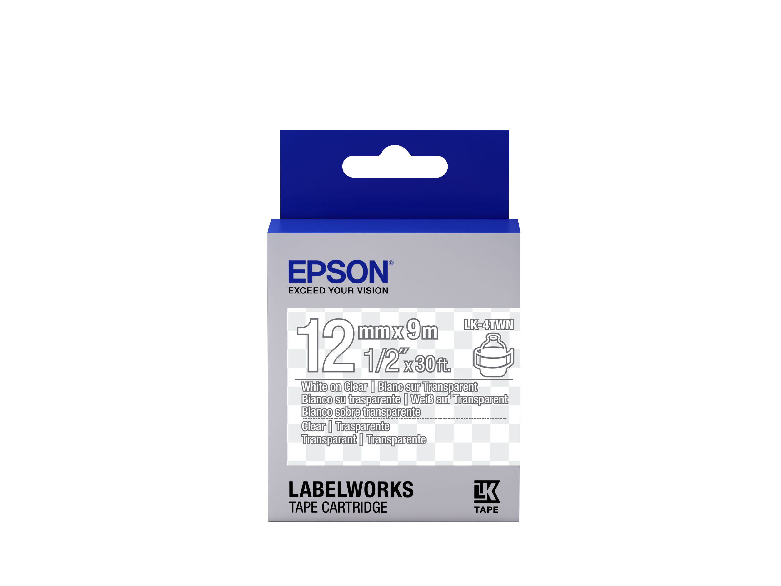 Tape - LK4TWN Clear White/ Tape - LK4TWN Clear White/