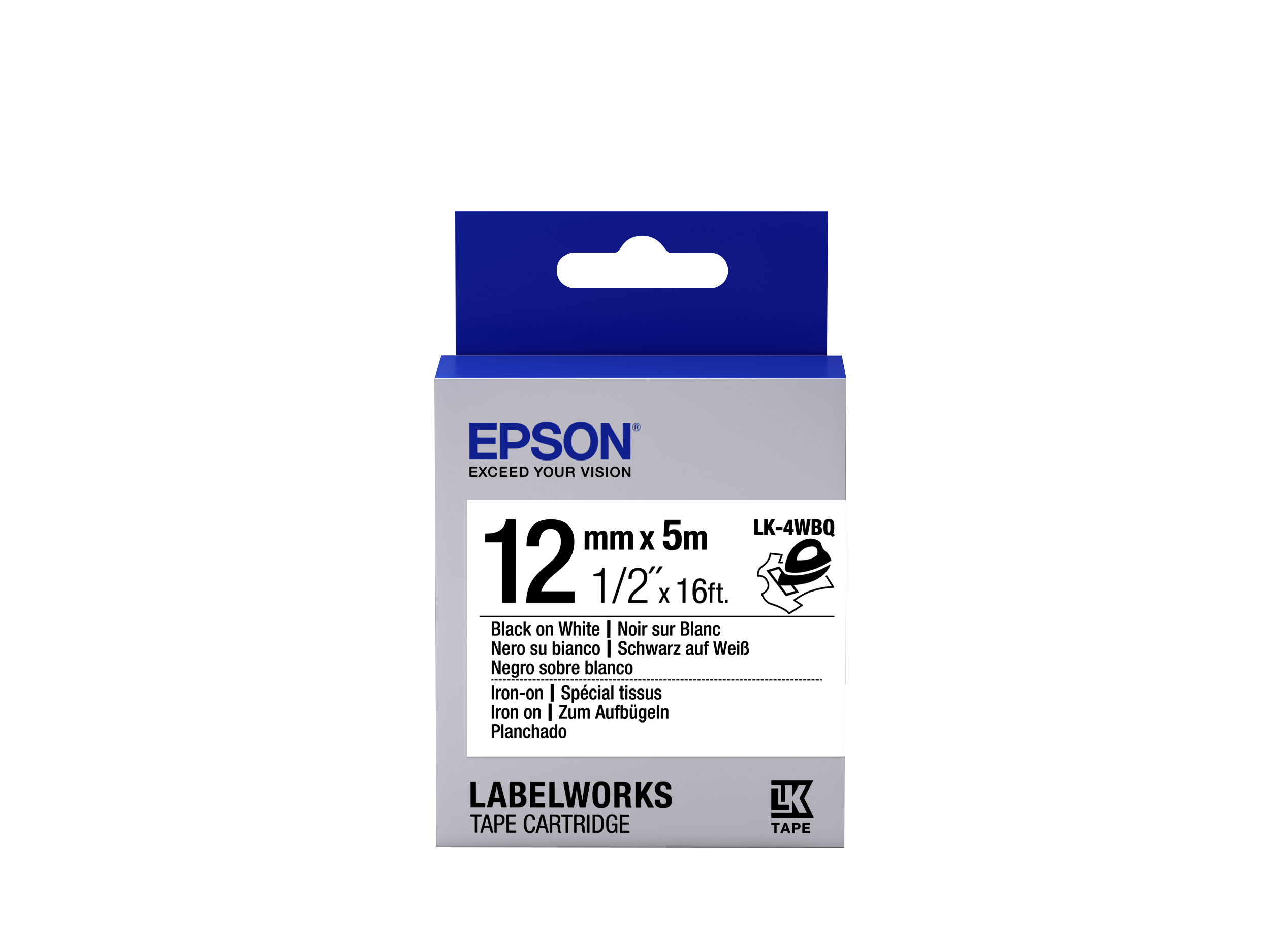 Tape - LK4WBQ Iron on Blk/ Tape - LK4WBQ Iron on Blk/