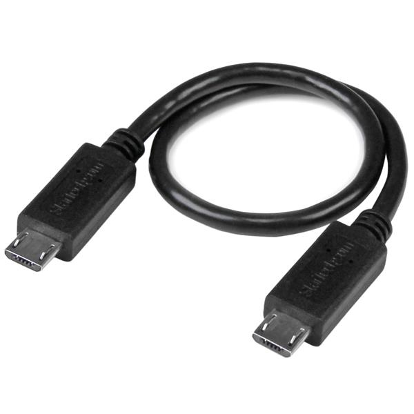 StarTech.com Câble USB OTG Micro USB vers Micro USB de 20 cm - M/M StarTech.com Câble USB OTG Micro USB vers Micro USB de 20 cm - M/M