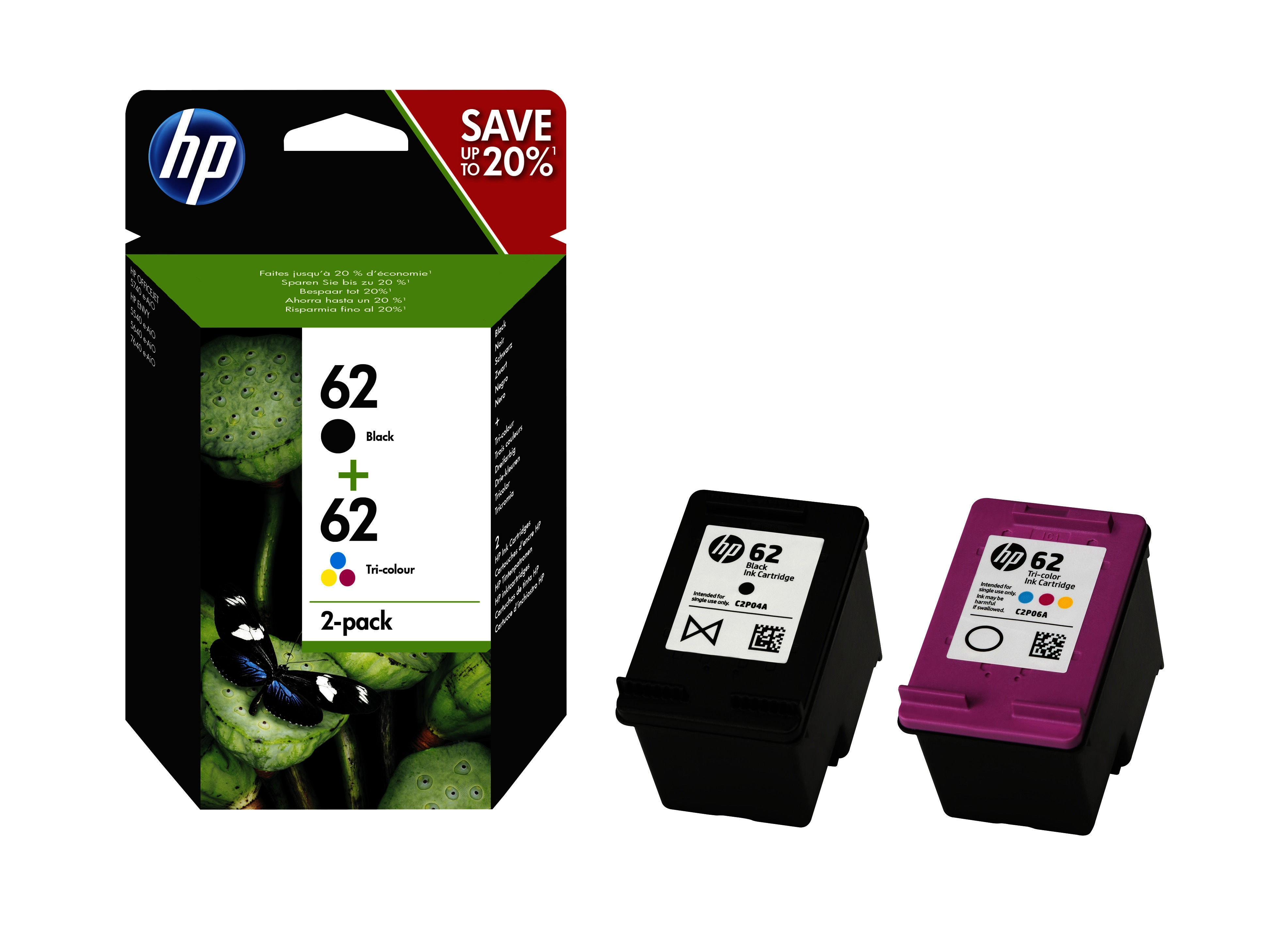HP 62 Twin Pack HP 62 Twin Pack