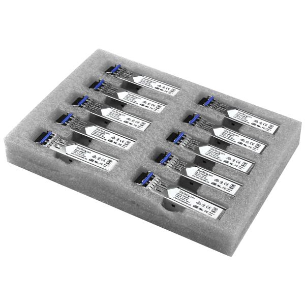 StarTech.com Paquet de 10 modules de transceiver SFP à fibre optique Gigabit StarTech.com Paquet de 10 modules de transceiver SFP à fibre optique Gigabit