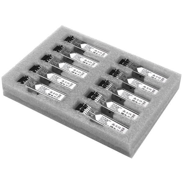 StarTech.com Paquet de 10 modules de transceiver SFP à fibre optique Gigabit StarTech.com Paquet de 10 modules de transceiver SFP à fibre optique Gigabit