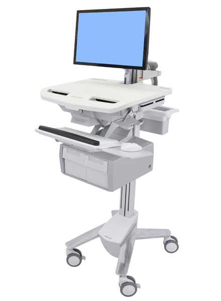 Ergotron Cart with LCD Arm, 2 Tall Drawer Ergotron Cart with LCD Arm, 2 Tall Drawer