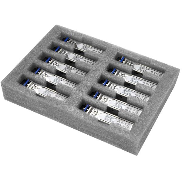 StarTech.com Paquet de 10 modules de transceiver SFP+ à fibre optique GbE StarTech.com Paquet de 10 modules de transceiver SFP+ à fibre optique GbE