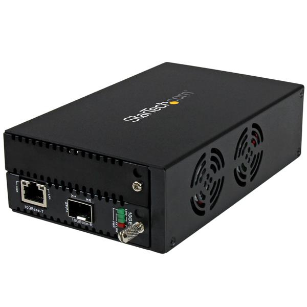 StarTech.com Convertisseur de média fibre optique 10 Gigabit Ethernet avec SFP+ ouvert StarTech.com Convertisseur de média fibre optique 10 Gigabit Ethernet avec SFP+ ouvert