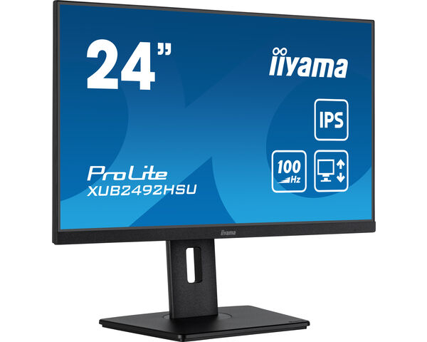 iiyama XUB2492HSU-B6 écran plat de PC 60,5 cm (23.8") 1920 x 1080 pixels Full HD LED Noir iiyama XUB2492HSU-B6 écran plat de PC 60,5 cm (23.8") 1920 x 1080 pixels Full HD LED Noir