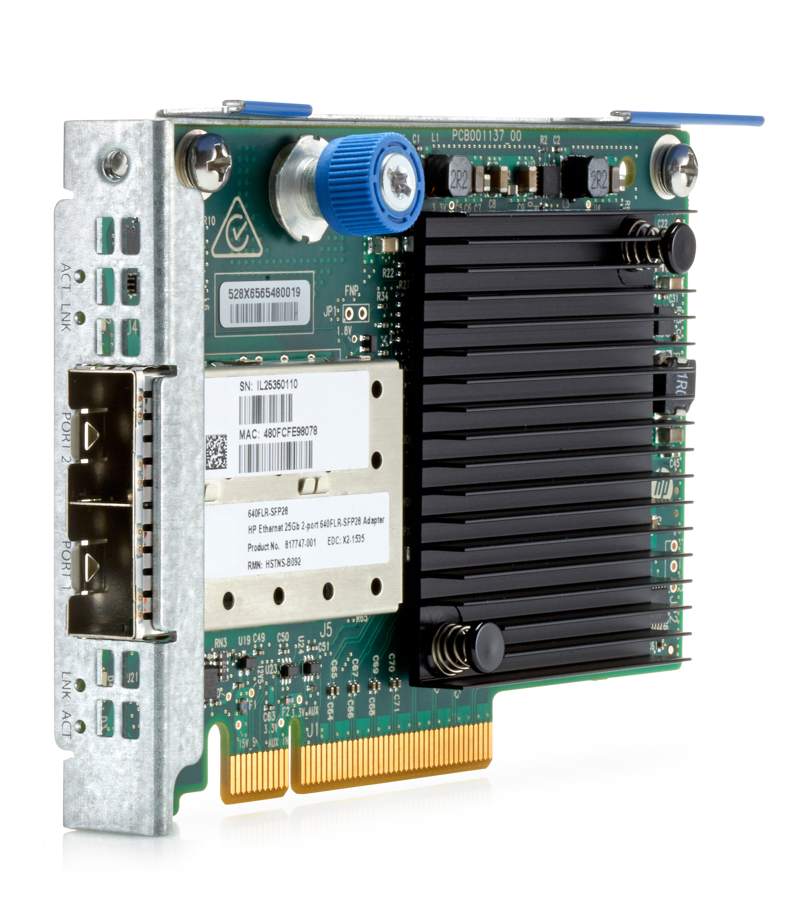 HPE 10/25GbE 2p FLR-SFP28 MCX4121A Adptr HPE 10/25GbE 2p FLR-SFP28 MCX4121A Adptr