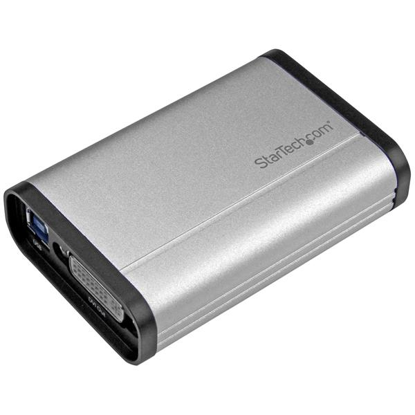 StarTech.com Boîtier d'acquisition vidéo DVI haute performance par USB 3.0 - 1080p 60 fps - Aluminium StarTech.com Boîtier d'acquisition vidéo DVI haute performance par USB 3.0 - 1080p 60 fps - Aluminium