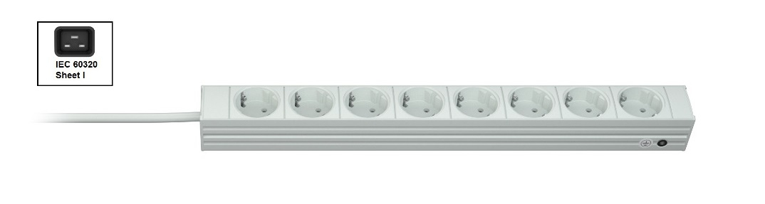 Vertiv Knürr PDU DI-STRIP, basique, 0U/1U, entrée CEI 60320 C20 230V 16A, sorties (8)Schuko Vertiv Knürr PDU DI-STRIP, basique, 0U/1U, entrée CEI 60320 C20 230V 16A, sorties (8)Schuko