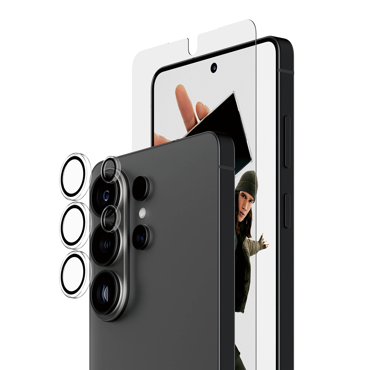 PanzerGlass ® Hoops® 2-in-1 Bundle Samsung Galaxy S26 Ultra 