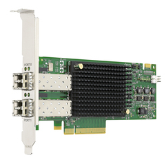 Emulex LPe31002 Gen 6 (16Gb), dual-port HBA (upgradeable to 32Gb) Emulex LPe31002 Gen 6 (16Gb), dual-port HBA (upgradeable to 32Gb)
