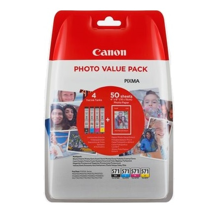 Canon CLI-571 XL C/M/Y/BK Photo Value Pack Canon CLI-571 XL C/M/Y/BK Photo Value Pack