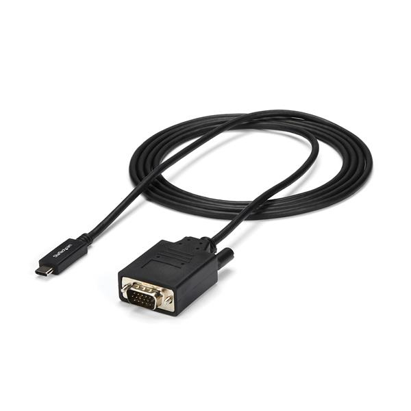 StarTech.com Câble adaptateur USB-C vers VGA de 2 m - 1920 x 1200 StarTech.com Câble adaptateur USB-C vers VGA de 2 m - 1920 x 1200