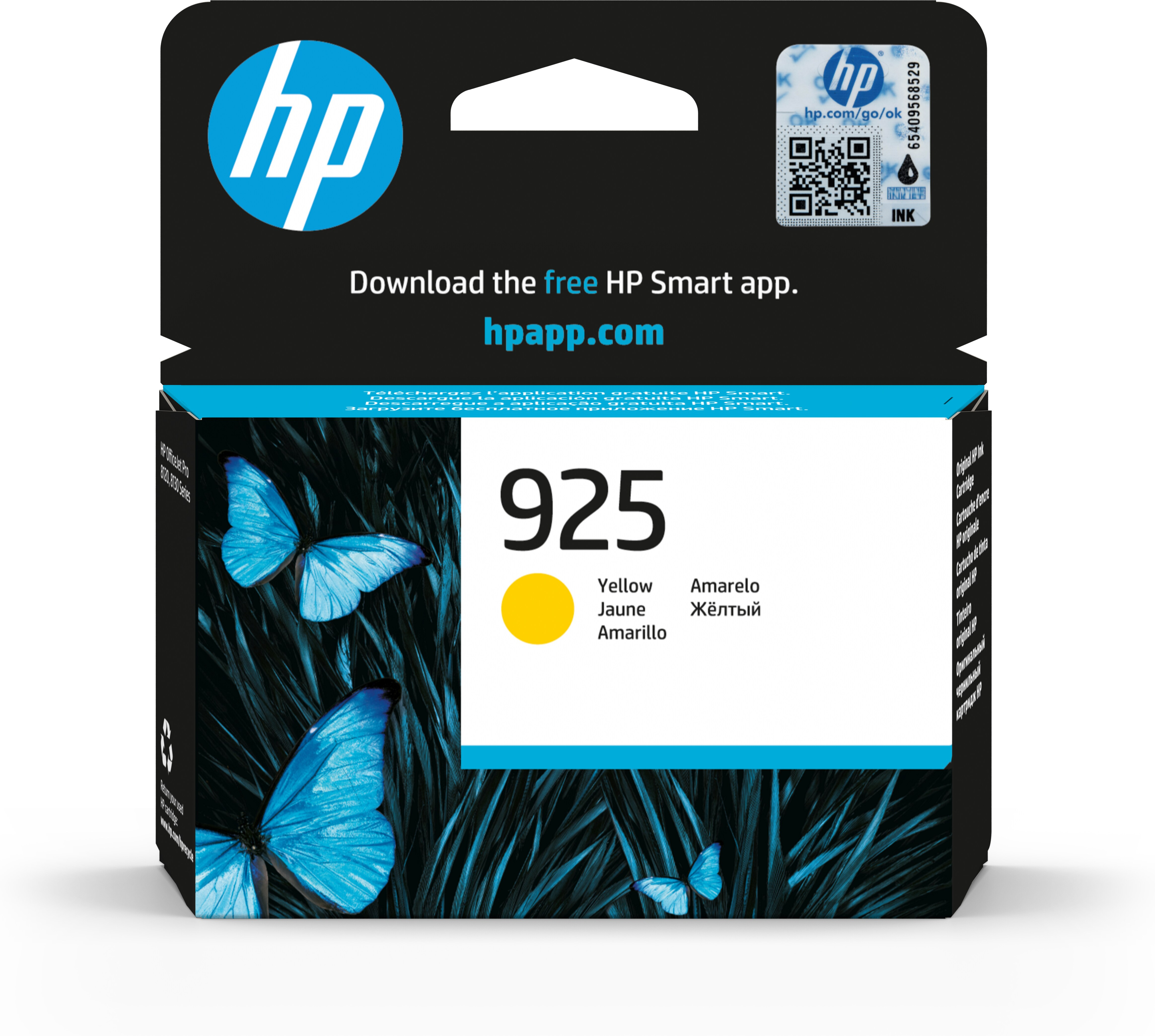 HP 925 Yellow Original Ink Cartridge HP 925 Yellow Original Ink Cartridge