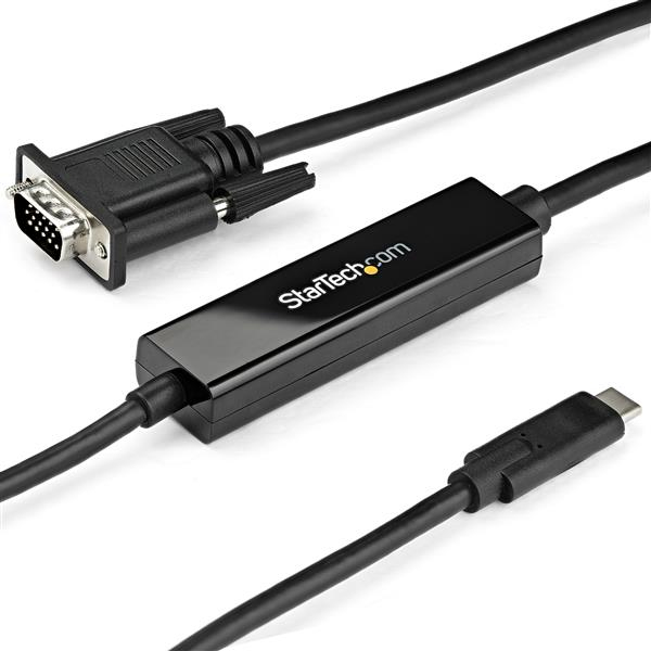 StarTech.com Câble adaptateur USB-C vers VGA de 1 m - 1920 x 1200 StarTech.com Câble adaptateur USB-C vers VGA de 1 m - 1920 x 1200