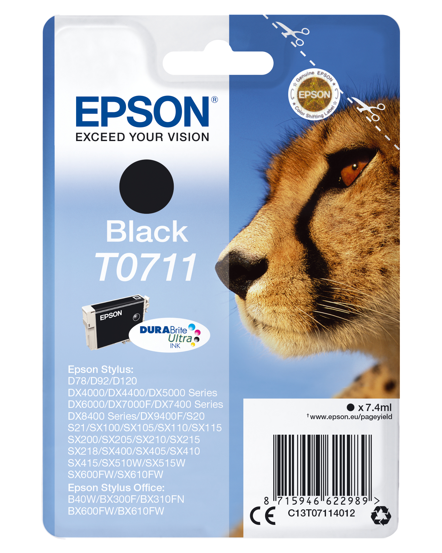 INK CARTR DURABRITE BLACK