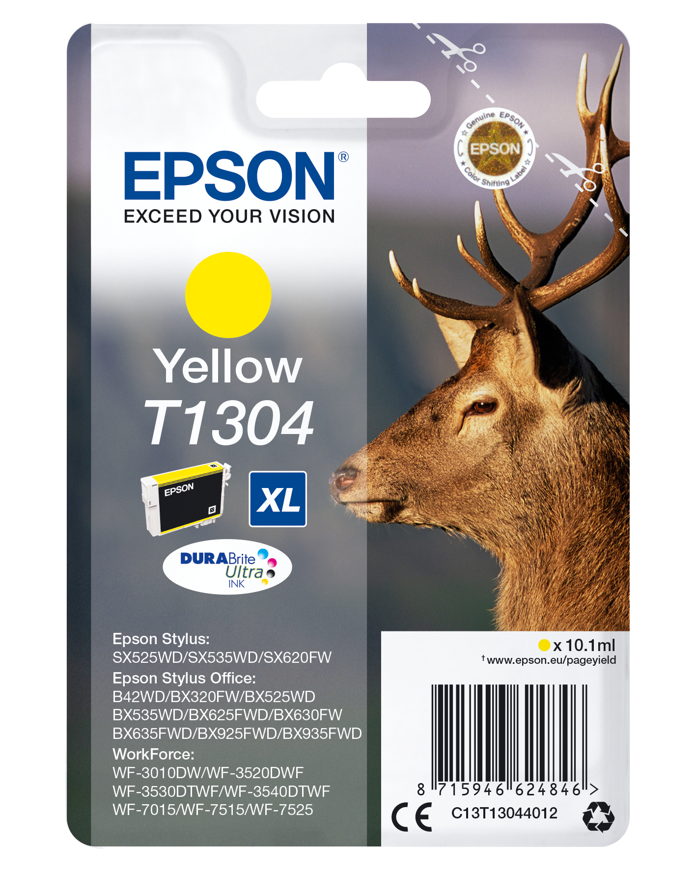 INK CARTR DURABRITE YELLOW INK CARTR DURABRITE YELLOW