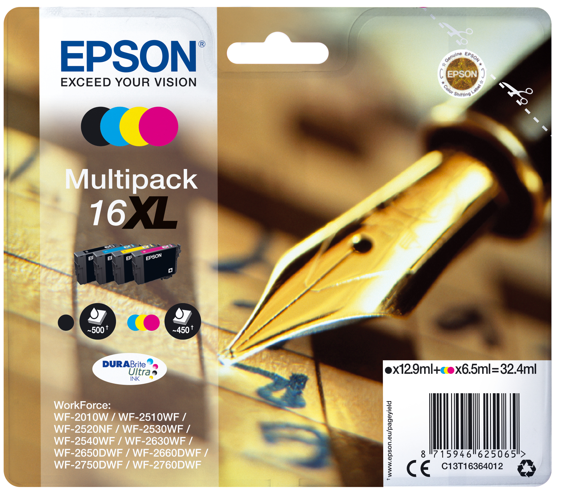 INK CARTRIDGE BLACK/COLOUR 16XL INK CARTRIDGE BLACK/COLOUR 16XL