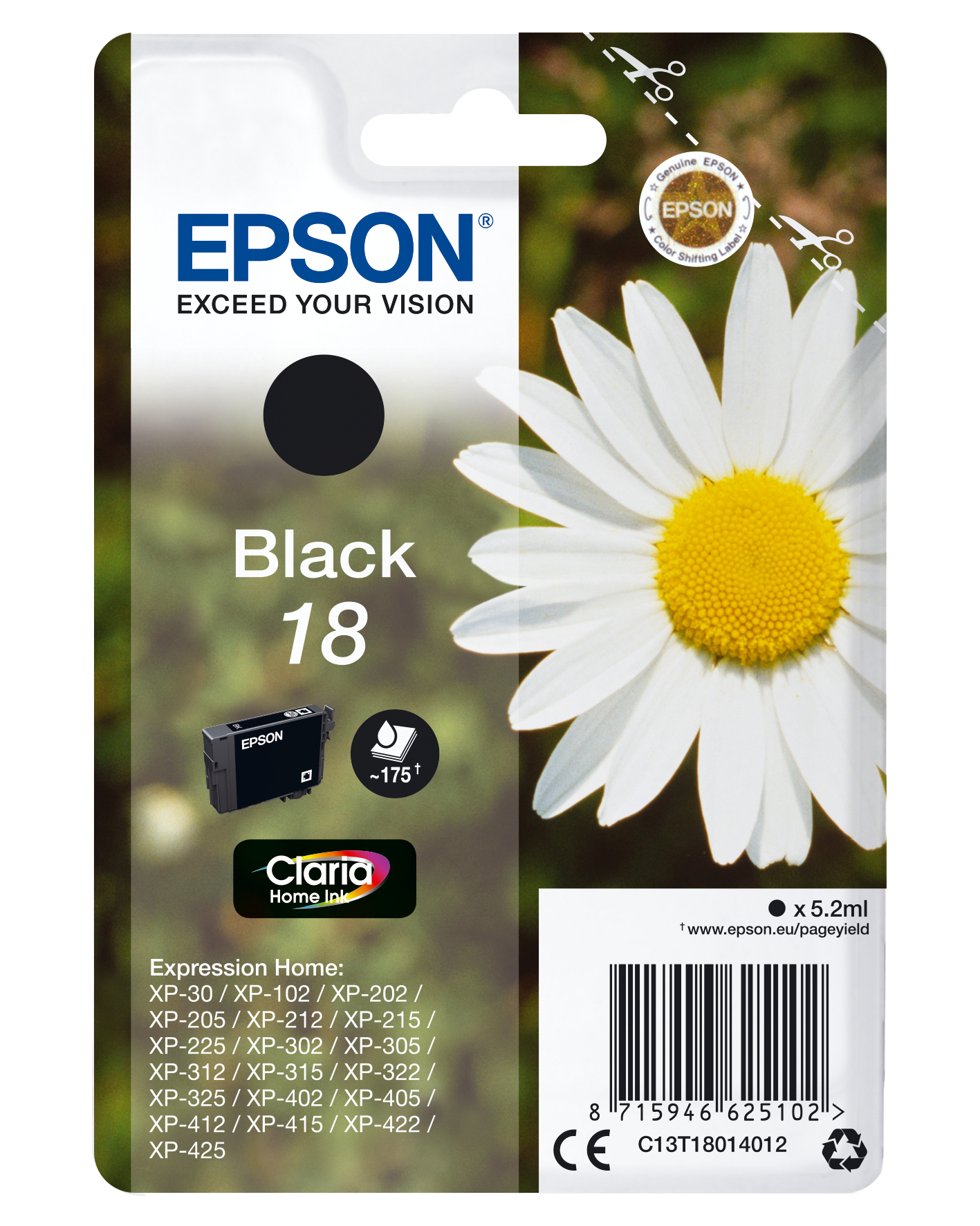CLARIA HOME INK BLACK 18 CLARIA HOME INK BLACK 18