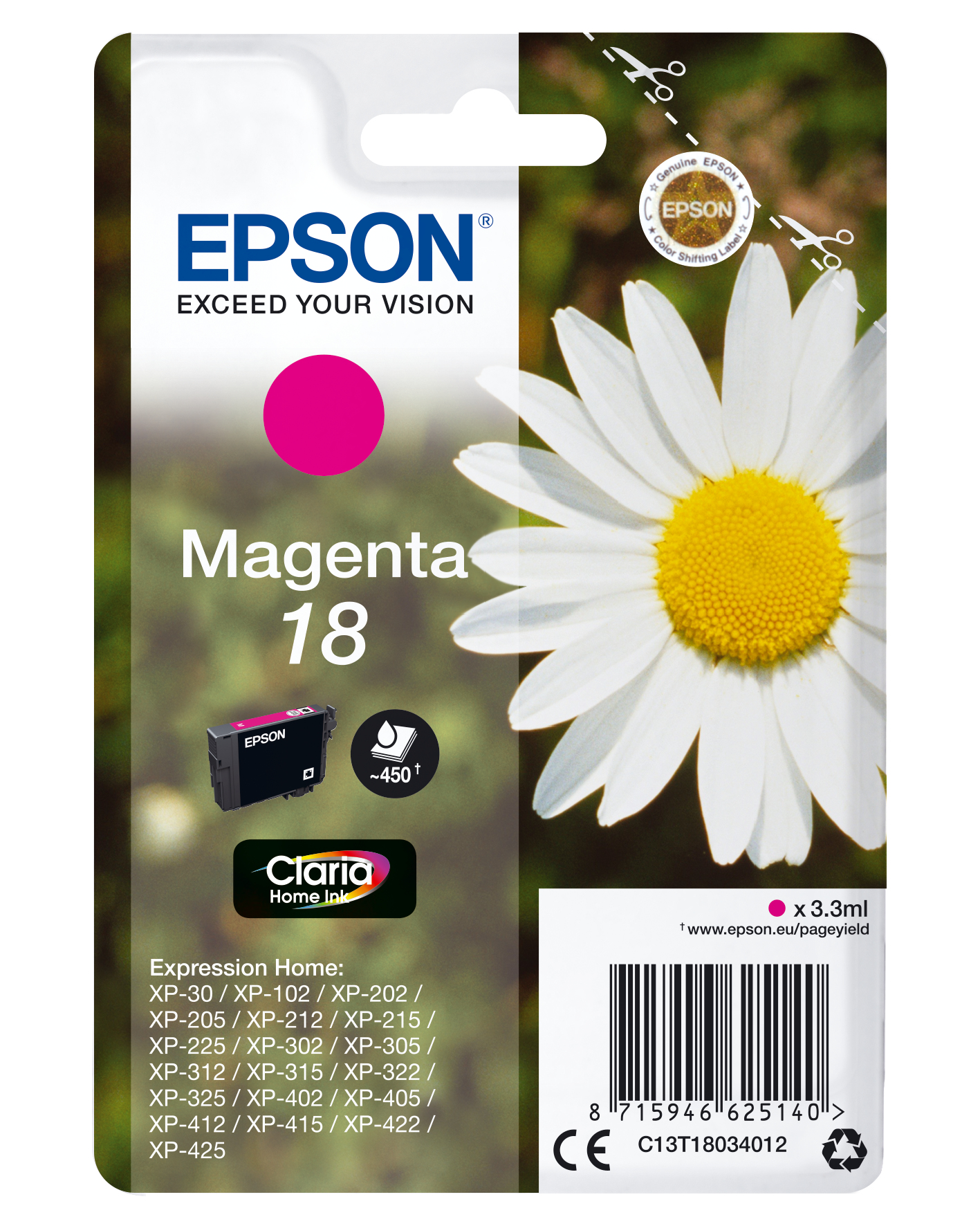 CLARIA HOME INK MAGENTA 18 CLARIA HOME INK MAGENTA 18
