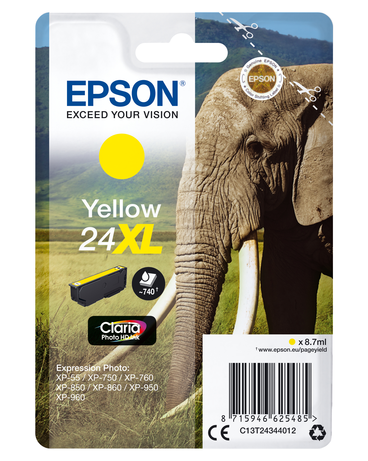 CLARIA PHOTO HD INK YELLOW 24XL CLARIA PHOTO HD INK YELLOW 24XL