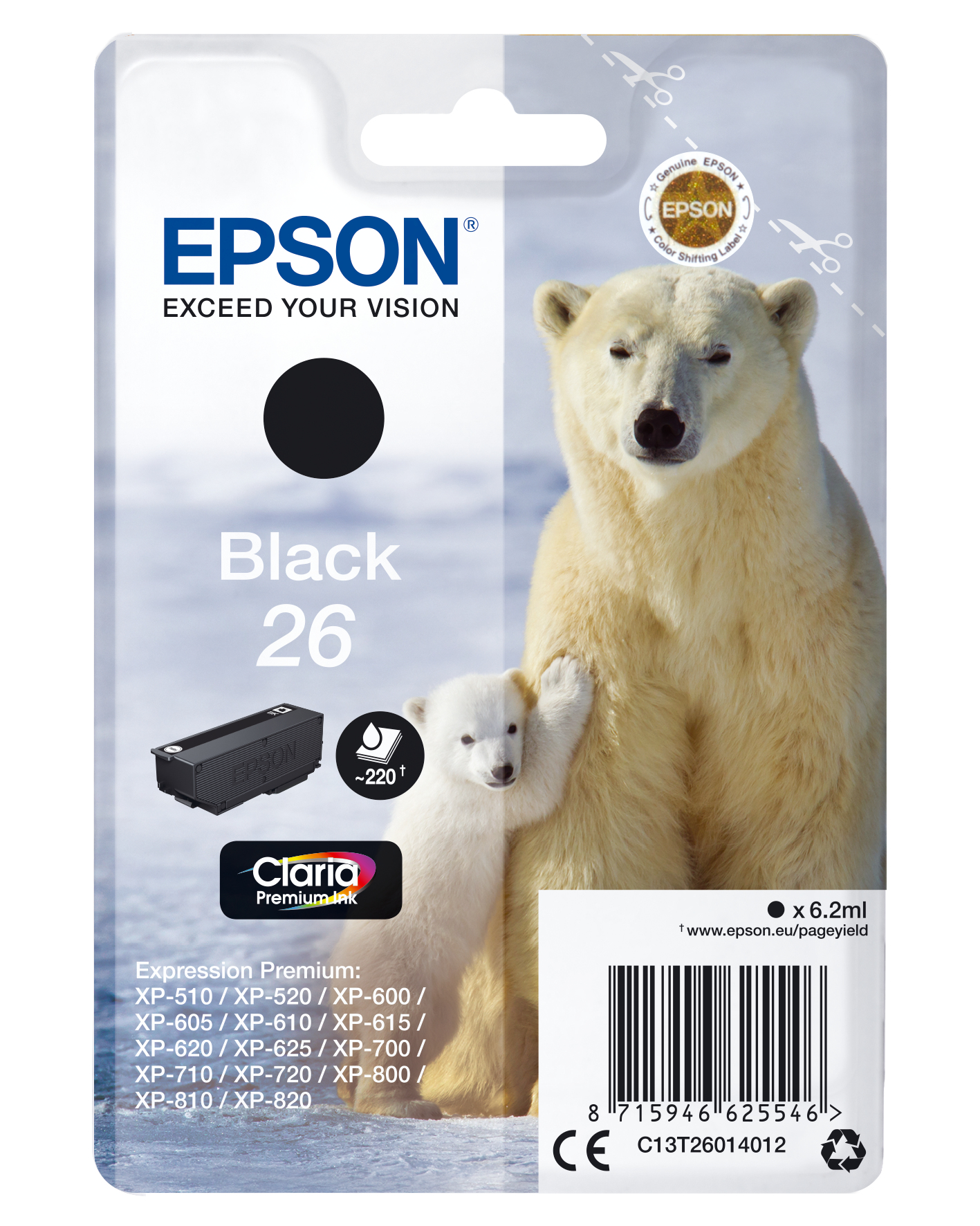 CLARIA PREMIUM INK BLACK 26 CLARIA PREMIUM INK BLACK 26