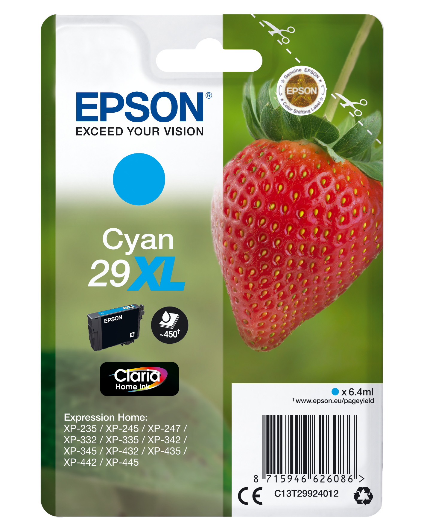 SGLPCK Cyan 29XL Home Ink SGLPCK Cyan 29XL Home Ink