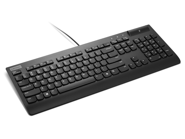Lenovo Smartcard Wired keyboard II clavier maison/bureau USB Anglais américain Noir