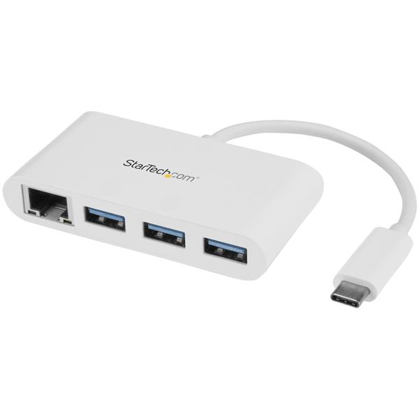 StarTech.com USB C vers Ethernet avec hub USB à 3 ports StarTech.com USB C vers Ethernet avec hub USB à 3 ports