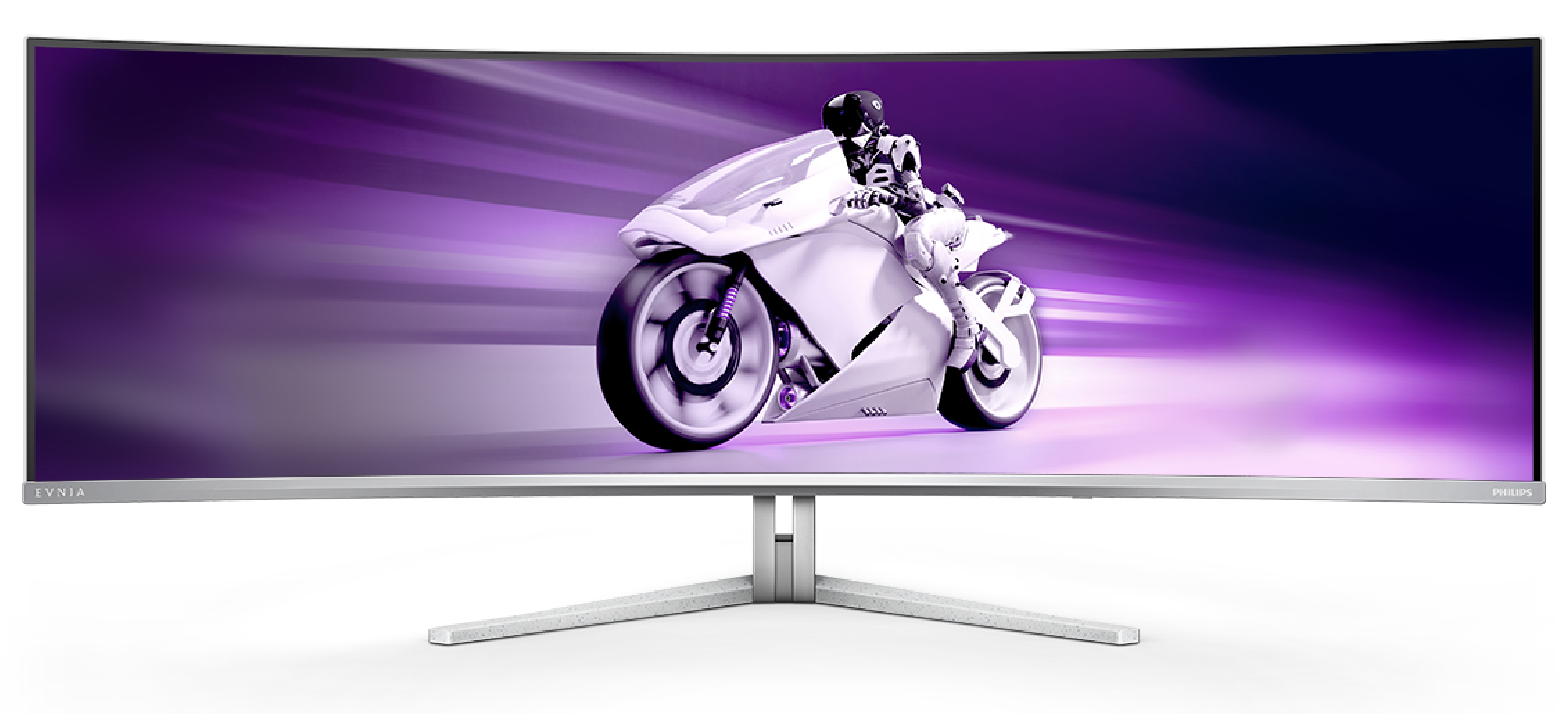 Philips Evnia 8000 49M2C8900/00 écran plat de PC 124,2 cm (48.9") 5120 x 1440 pixels Dual QHD QD-OLED Blanc Philips Evnia 8000 49M2C8900/00 écran plat de PC 124,2 cm (48.9") 5120 x 1440 pixels Dual QHD QD-OLED Blanc