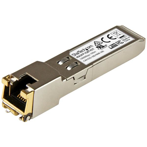 StarTech.com Module de transceiver SFP Gigabit RJ45 en cuivre StarTech.com Module de transceiver SFP Gigabit RJ45 en cuivre