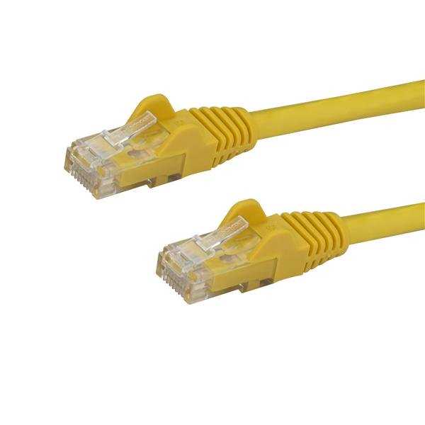 StarTech.com Câble réseau Cat6 UTP sans crochet de 5 m - Jaune StarTech.com Câble réseau Cat6 UTP sans crochet de 5 m - Jaune