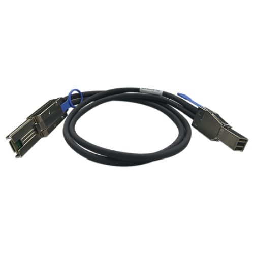 câble Serial Attached SCSI (SAS) 1 m Noir, Métallique