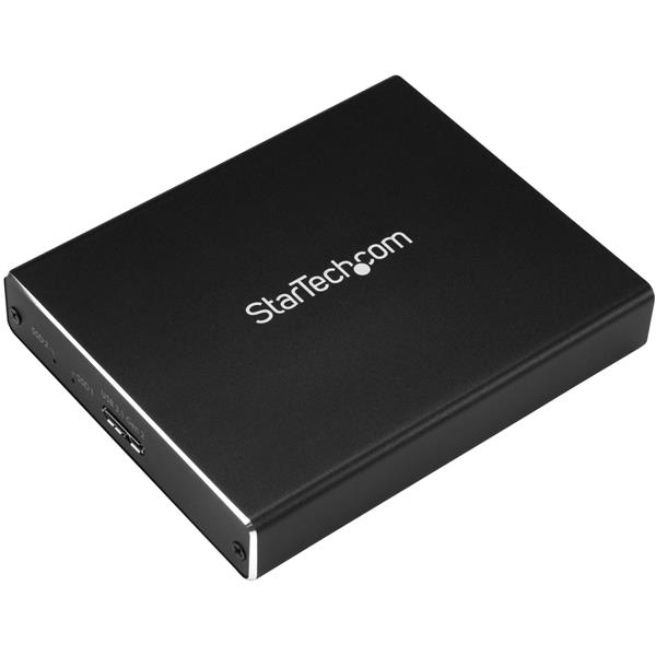 StarTech.com Boîtier USB 3.1 (10 Gb/s) dual slot pour SSD M.2 SATA avec RAID StarTech.com Boîtier USB 3.1 (10 Gb/s) dual slot pour SSD M.2 SATA avec RAID