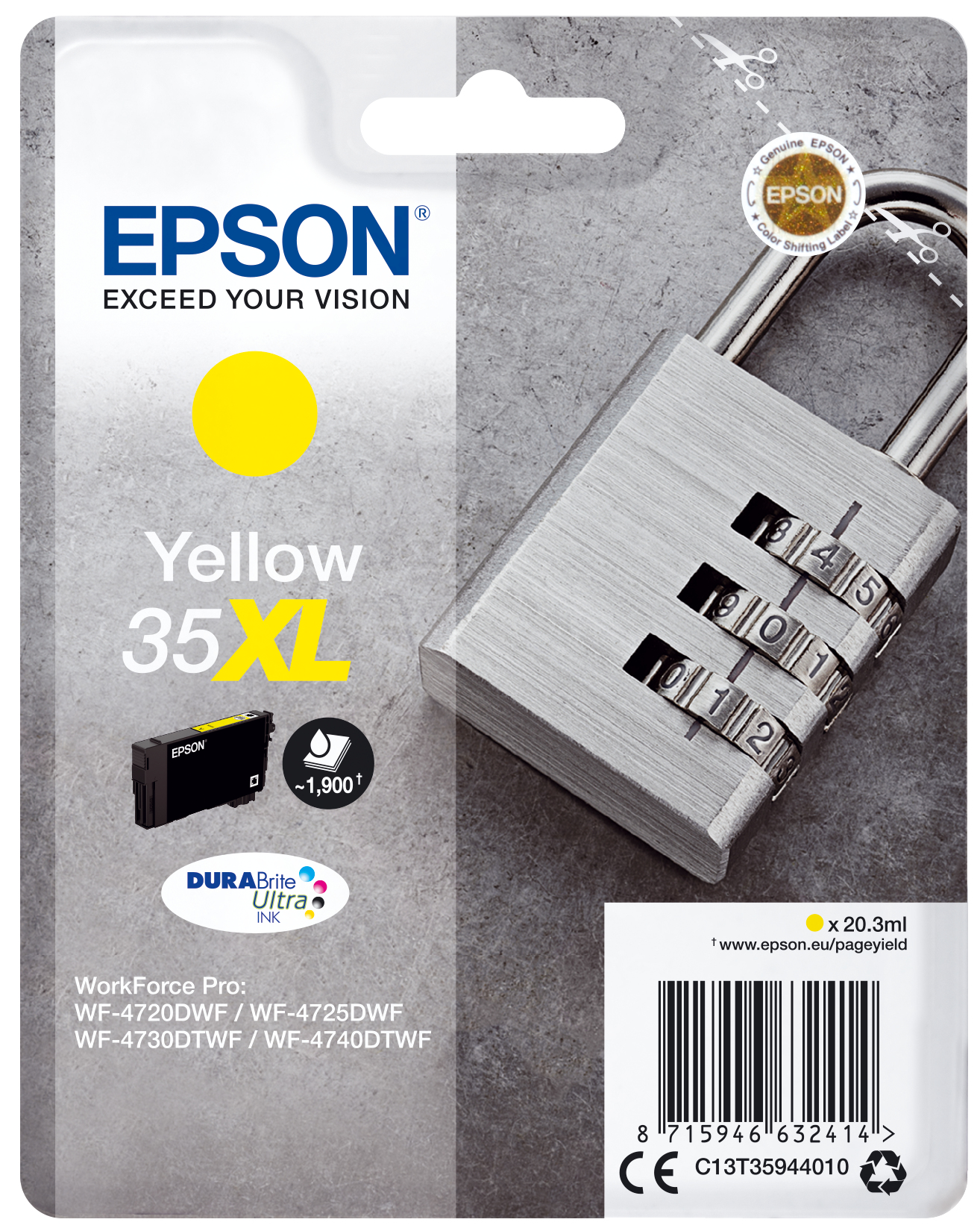 Singlepack Yellow 35XL Singlepack Yellow 35XL