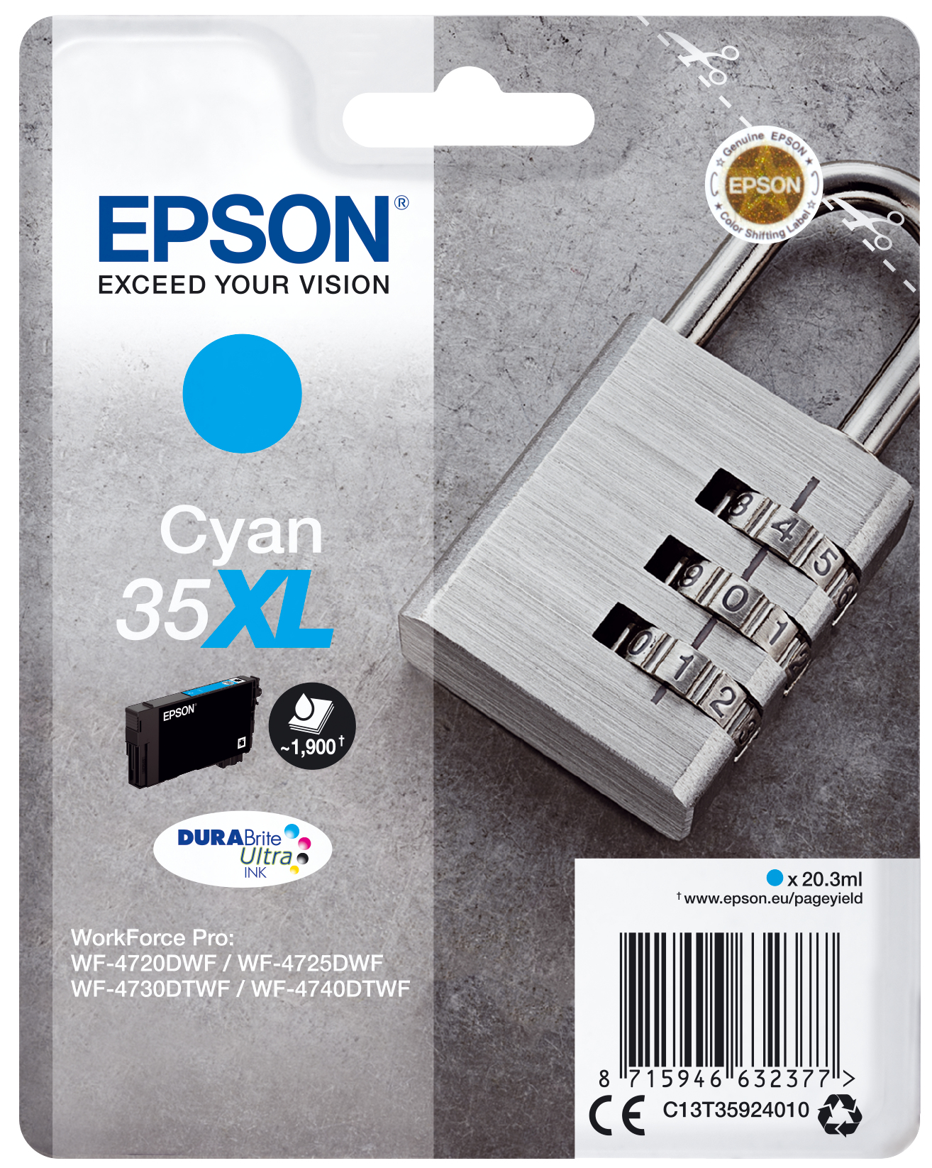 Singlepack Cyan 35XL Singlepack Cyan 35XL