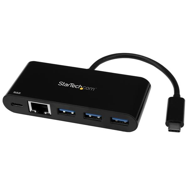 StarTech.com 3 Port USB-C Hub with Gigabit Ethernet & 60W Power Delivery Passthrough StarTech.com 3 Port USB-C Hub with Gigabit Ethernet & 60W Power Delivery Passthrough