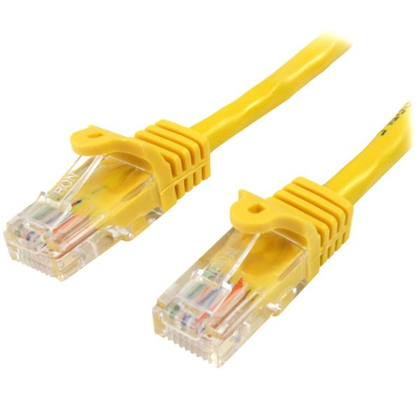 StarTech.com Câble réseau Cat5e sans crochet de 7 m - Jaune StarTech.com Câble réseau Cat5e sans crochet de 7 m - Jaune