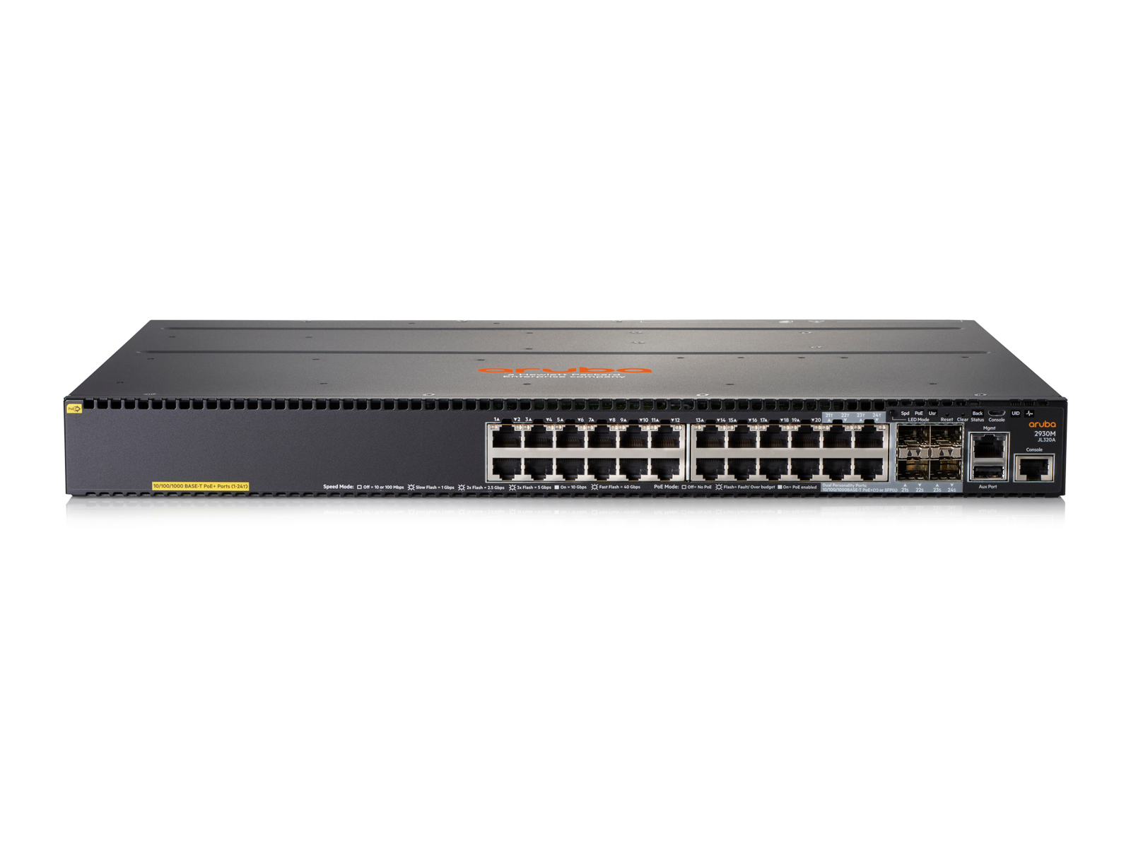HPE Aruba 2930M 24G POE+ 1-Slot HPE Aruba 2930M 24G POE+ 1-Slot