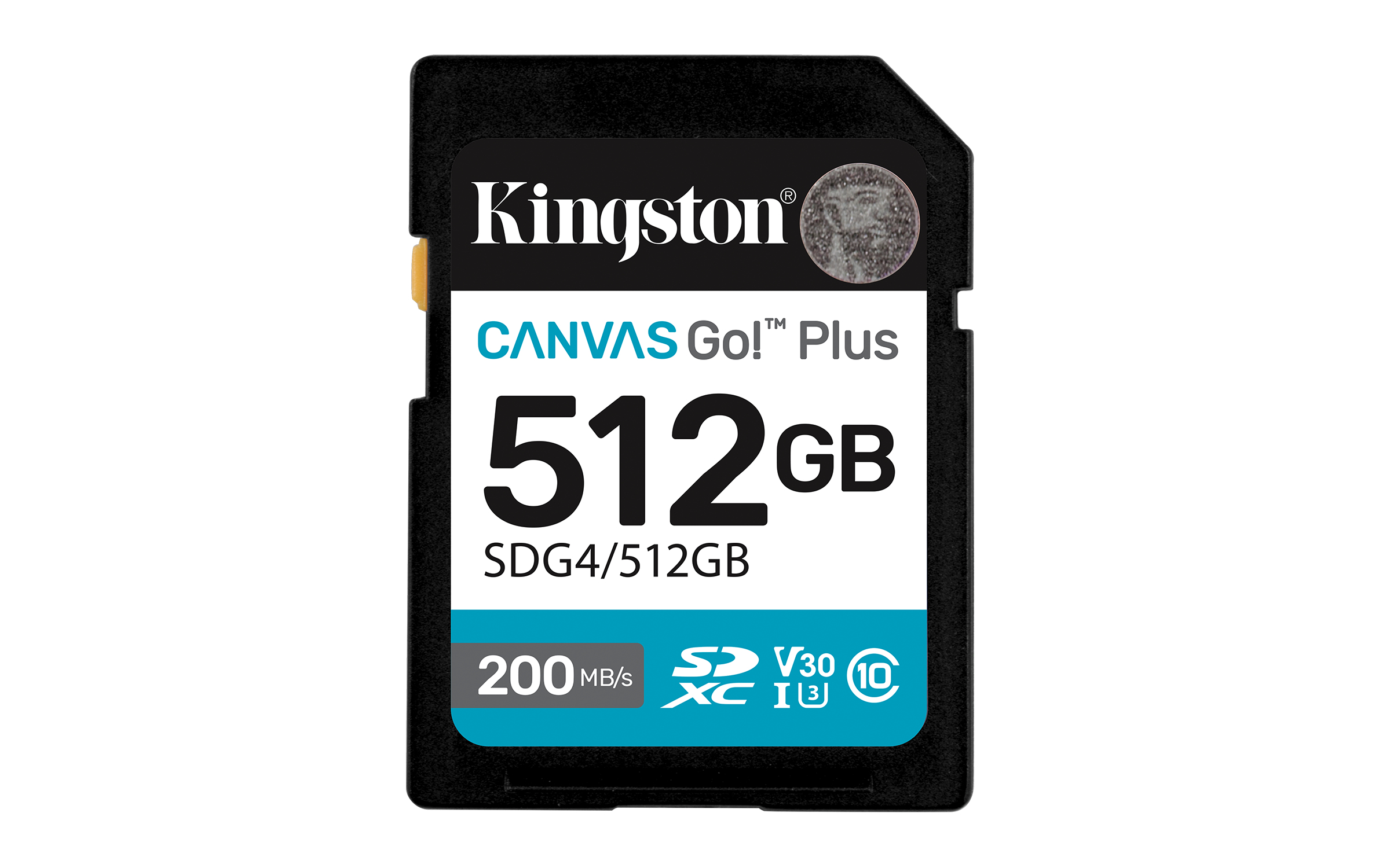 Kingston Technology 512 Go SDXC Canvas Go Plus Gen4 200 Mo/s C10 UHS-I U3 V30 Kingston Technology 512 Go SDXC Canvas Go Plus Gen4 200 Mo/s C10 UHS-I U3 V30