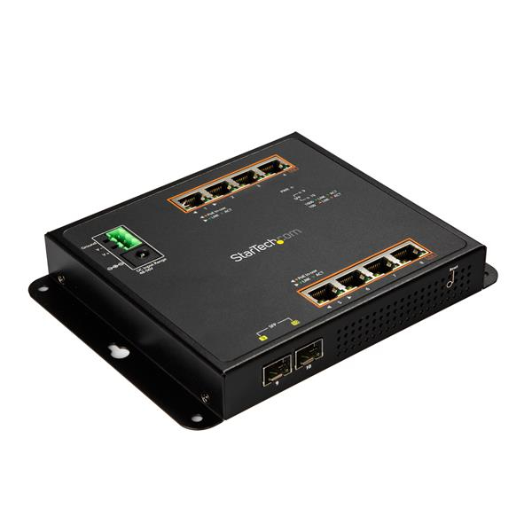 StarTech.com Switch Gigabit Ethernet géré à 8 ports PoE+ et 2 ports SFP