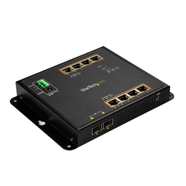 StarTech.com Switch Gigabit Ethernet géré à 8 ports PoE+ et 2 ports SFP StarTech.com Switch Gigabit Ethernet géré à 8 ports PoE+ et 2 ports SFP